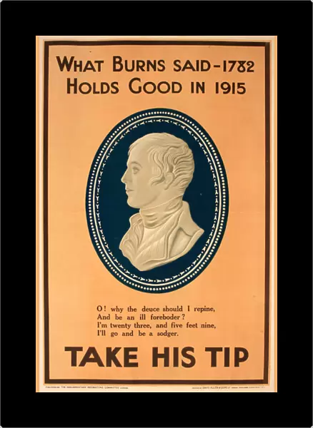 WWI Poster, What Burns said