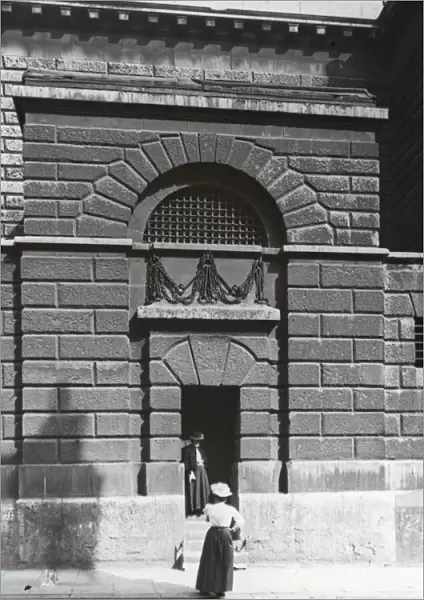 Life of Charles Dickens - Entrance to Newgate Prison. London