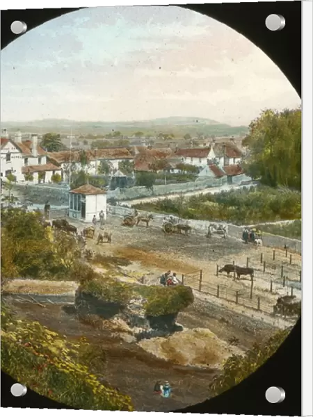South Coast of England - Pevensey Village from castle