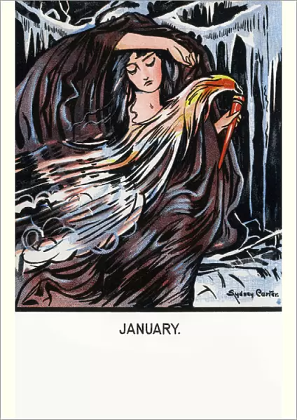 January. Goddess Vesta