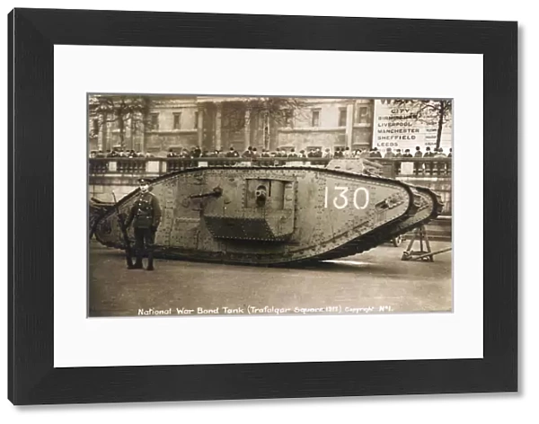 WW1 - Tank used in Trafagar Square to sell War Bonds