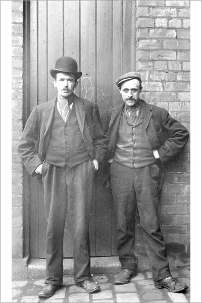 W Moult and J Fidler, workers at hatworks