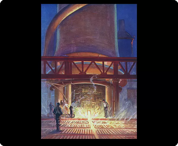 A Blast Furnace in Action