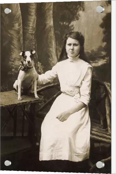 Girl with Terrier