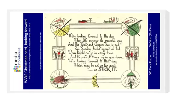 WW2 Christmas card, looking forward
