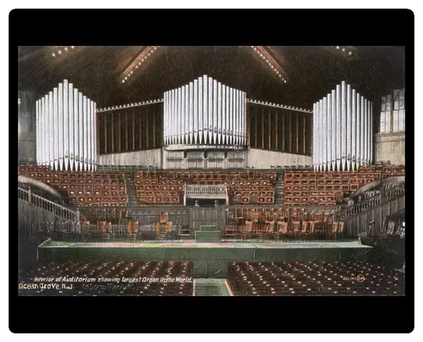Auditorium interior, Ocean Grove, New Jersey, USA