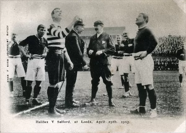 Football Clubs Halifax v Salford, Leeds, Yorkshire