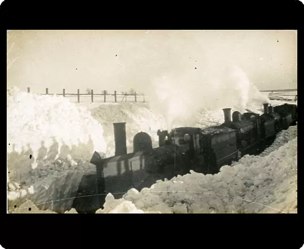 Highland Railway - Drummond Locomotives Ploughing the Snow