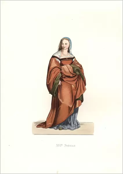 Lady of Florence, 16th century, in full gathered