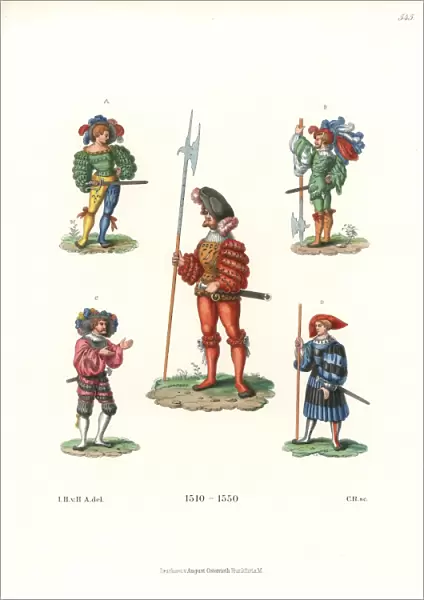 German mercenaries (Landsknechte), 1510-1550