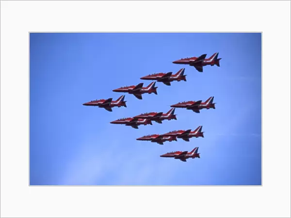 BAe Systems Hawks RAF Red Arrows arrival Cottesmore 2002