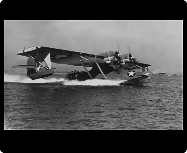 Consolidated PBY-5 seen clad in drab 1942 livery Catali