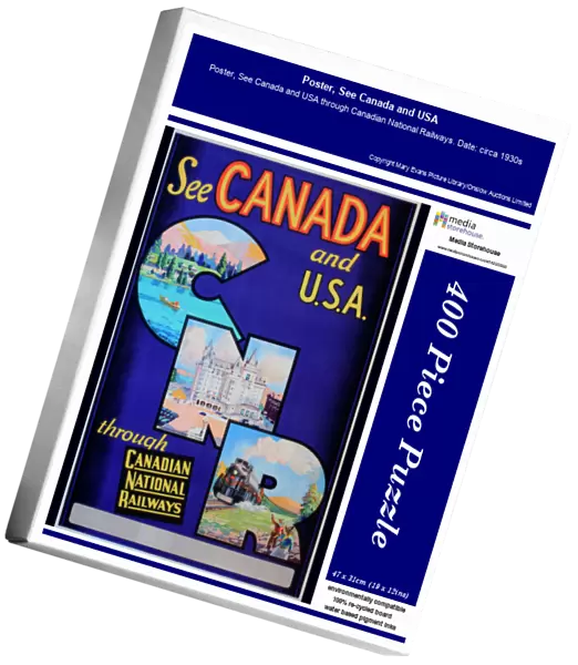Poster, See Canada and USA