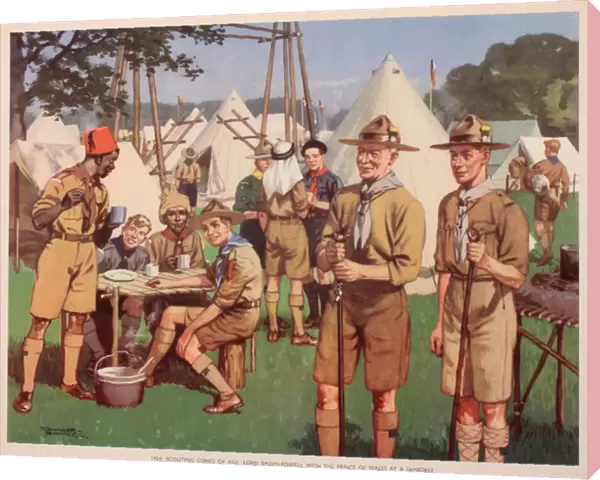 Lord Baden Powell and Prince of Wales at World Jamboree