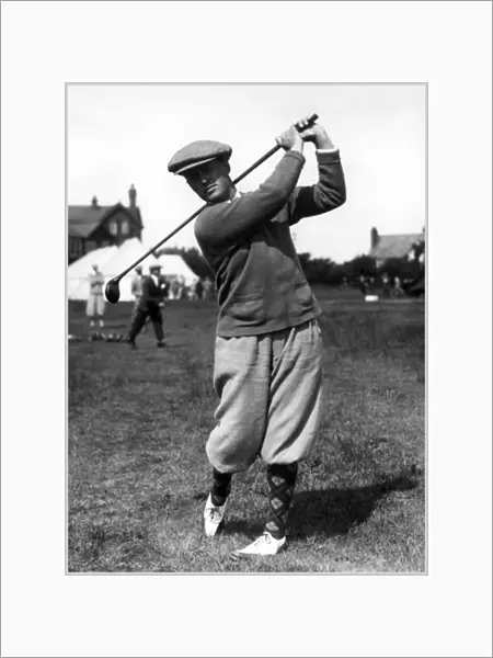 Bobby Jones, golfer, in action