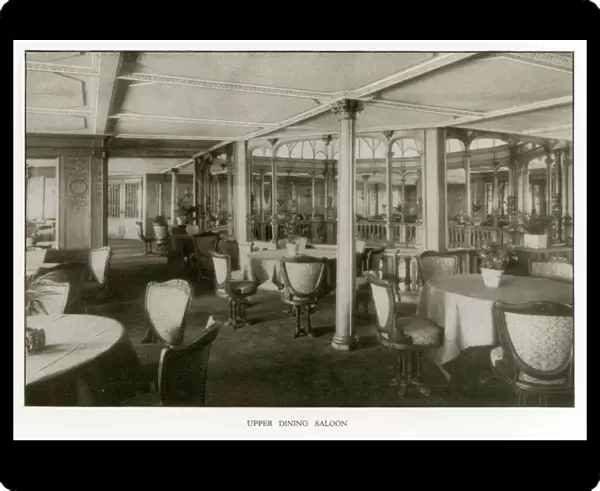 The Cunard Liner RMS Mauretania - Upper Dining Saloon
