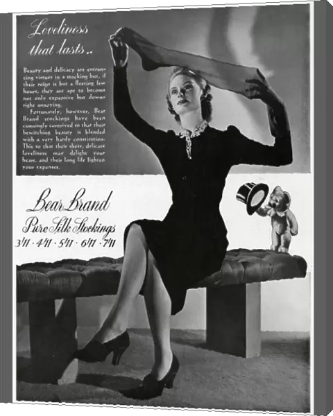 Advert for Stockings by Bear Brand 1940