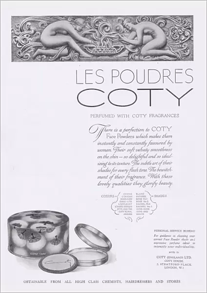 Les Poudres Coty Advert, 1927