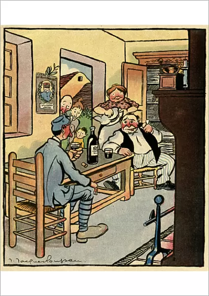 Cartoon, To the bitter end, WW1