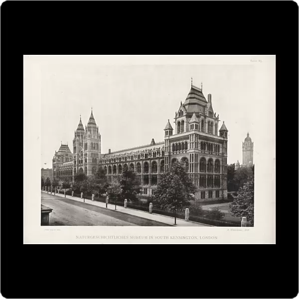 Natural History Museum, London. August 1902