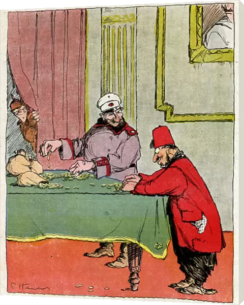 Cartoon, The real Galette des Rois, WW1