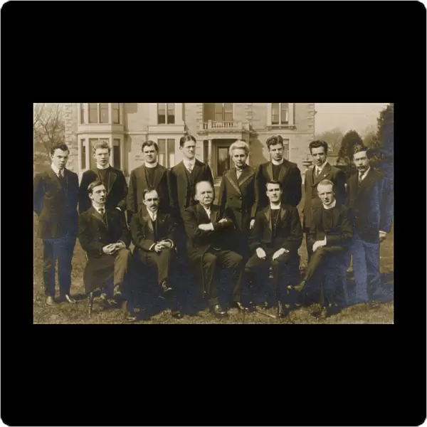 Formal Edwardian group photograph with clergy, Scotland