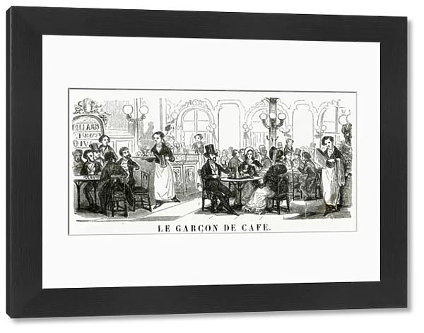 Le garcon de cafe, Paris 1850