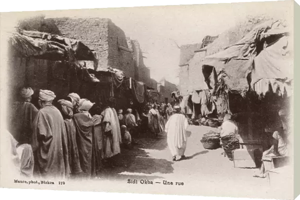 Street scene in Sidi Okba, Biskra Province, Algeria