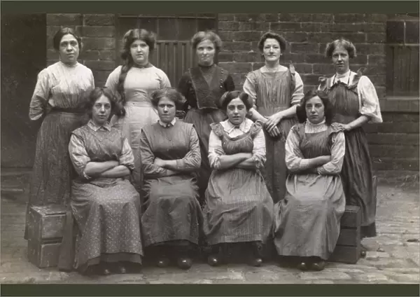Group of female factory workers, c. 1910