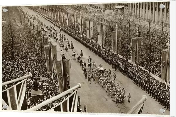 Coronation procession, King George VI of England 1937