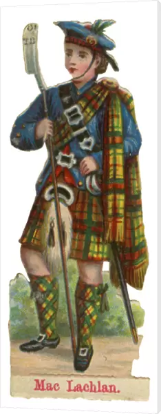 Victorian Scrap - Scottish Clan MacLachlan