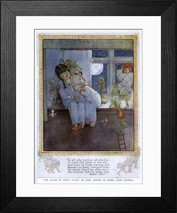 Framed Print : The Allies of Santa Claus Print, 1919 Framed Print : The Allies of Santa Claus Print, 1919