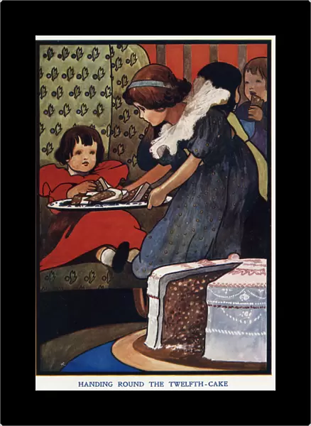 Handing round the 12th cake by Charles Robinson