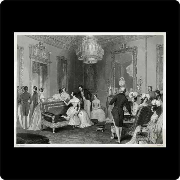Queen Victoria in drawing room at Buckingham Palace