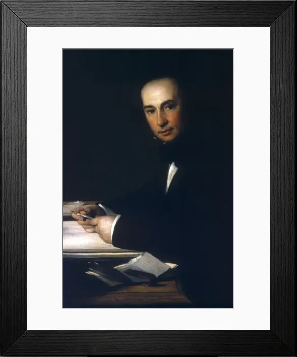 Framed Print : Isambard Kingdom Brunel Print: Col Portrait 1806-1859 Framed Print : Isambard Kingdom Brunel Print: Col Portrait 1806-1859