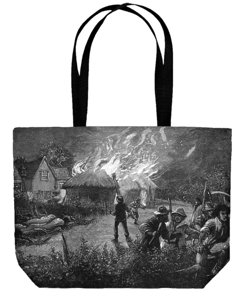 Mob Burns Hay Rick  /  1830
