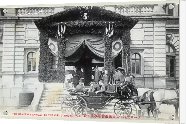 General William Booth arriving at the City Hall, Tokyo