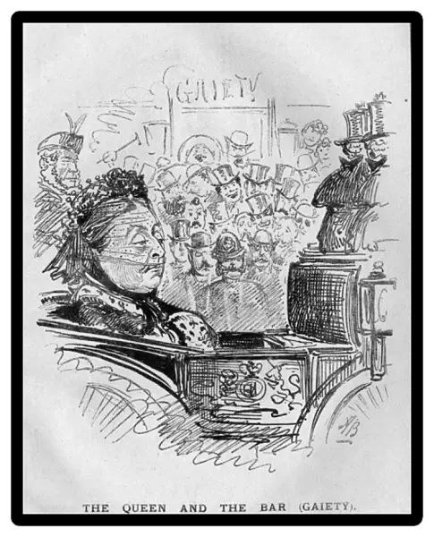 Cartoon, The Queen and the Bar (Gaiety)