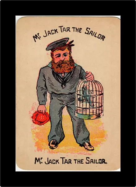 Happy Families Playing Cards - Mr Jack Tar the Sailor