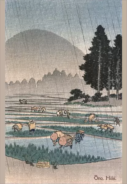 Wet Rainy Rain Raining Rains Utagawa Hiroshige