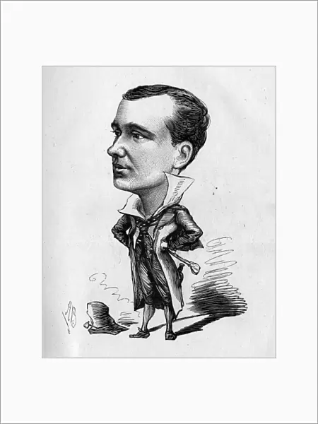 Caricature of H Monkhouse, actor and comedian