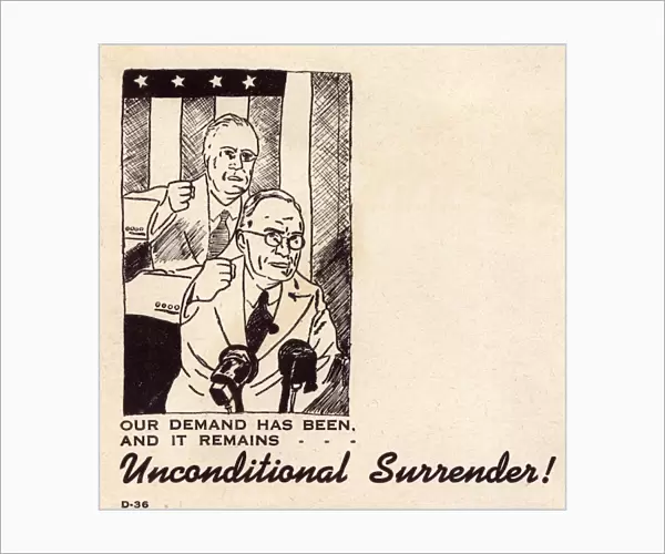 WW2 - Propaganda first day cover - Truman and ghost of FDR