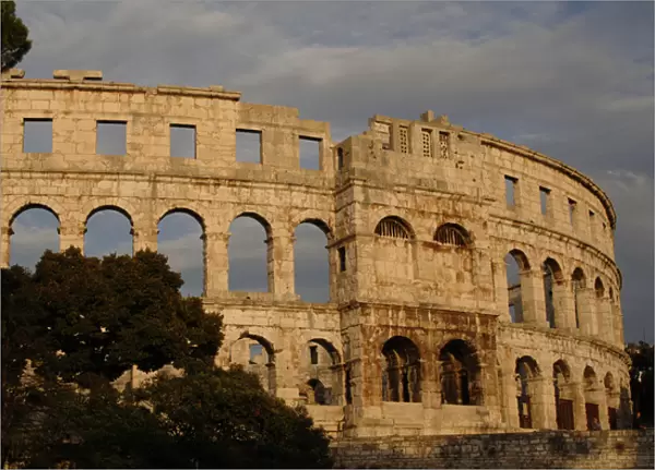 Roman amphitheater (I century A. D. ). Pula. Croatia