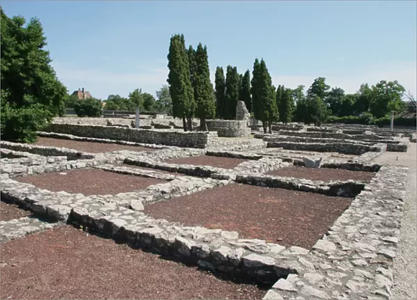 Aquincum. The ruins of the roman city. Near Budapest. Hungar