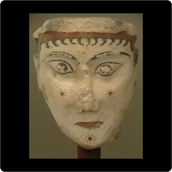 Womans head painted. 13th Century B. C National Archaeolog