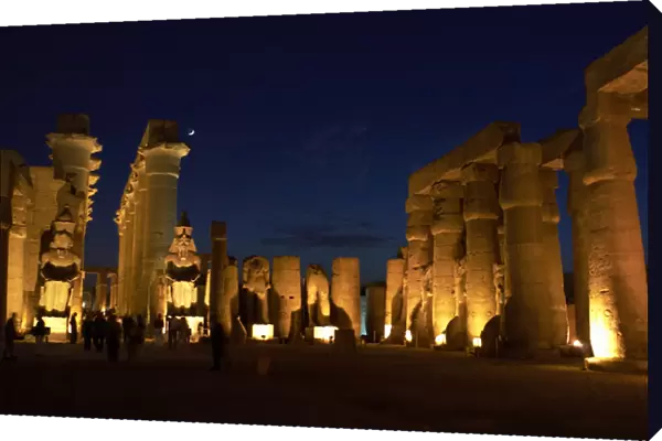 Temple of Luxor. Night view. Egypt
