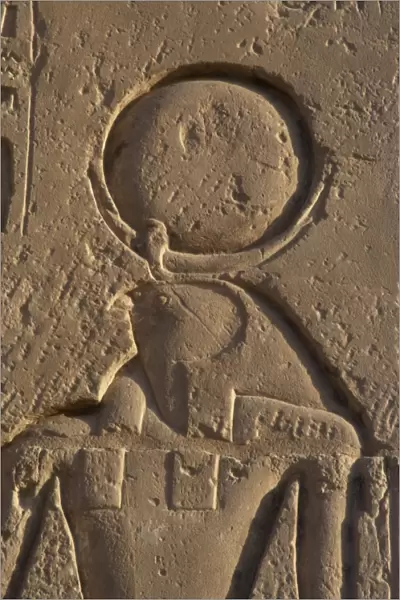 Relief depicting the god Ra. Ramesseum. Egypt