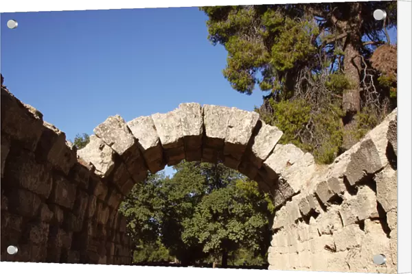 Greek Art. Sanctuary of Olympia. Entrance to olympic stadium
