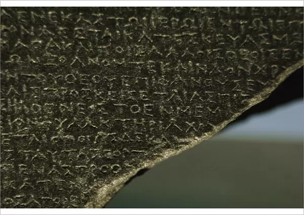 The Rosetta Stone. Greek scripture