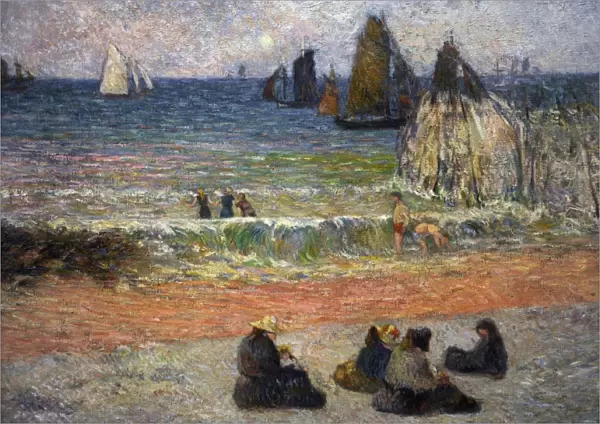 Paul Gauguin (1848-1903). Coast at Dieppe, 1885. Ny Carlsber